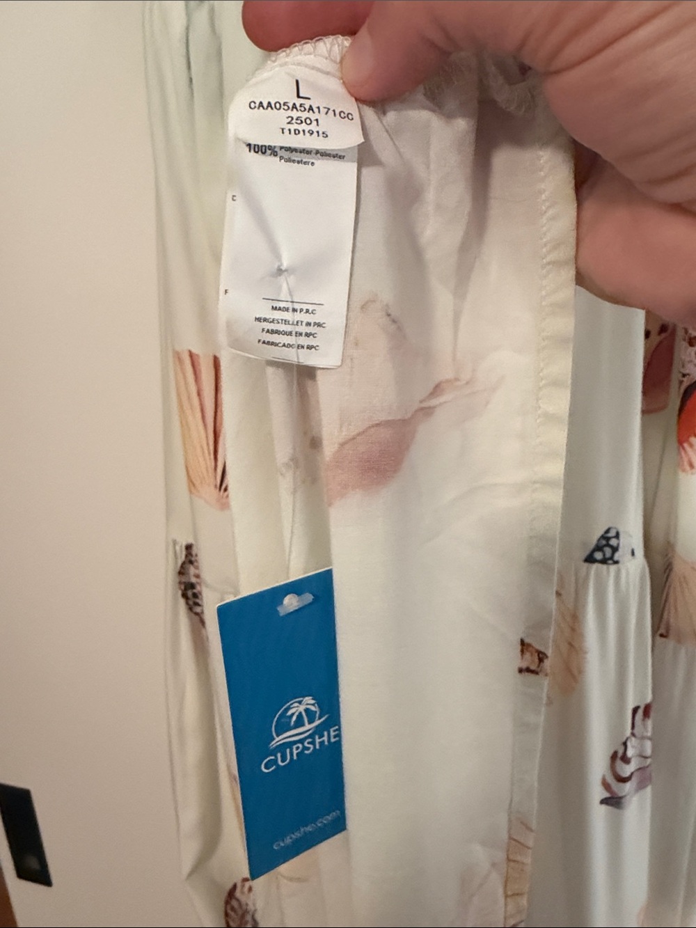 Women’s Shell-Print Maxi Dress new with tag L - Picture 4 of 7